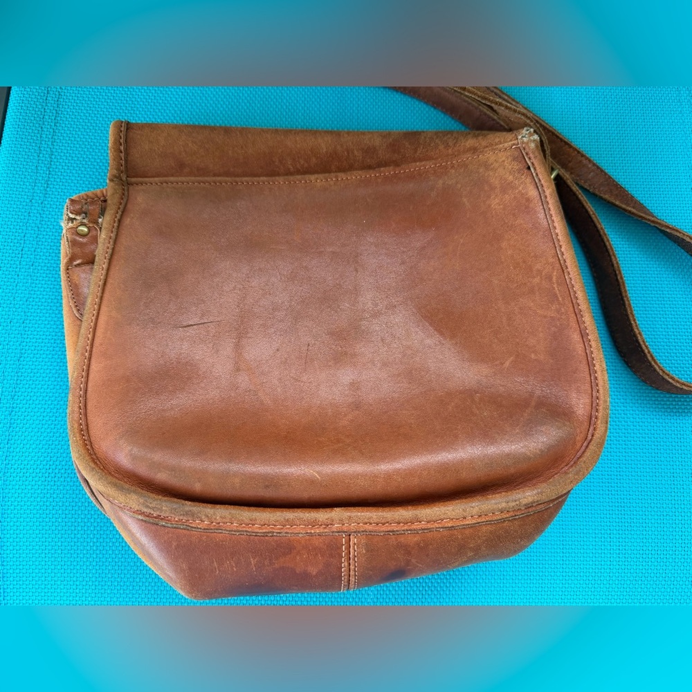 Vintage Coach Saddlery Leather Crossbody Bag - Picture 4 of 12
